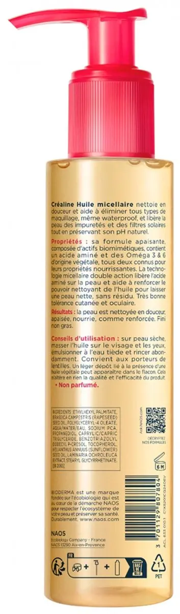 Bioderma Créaline Micellaire Olie 150ml