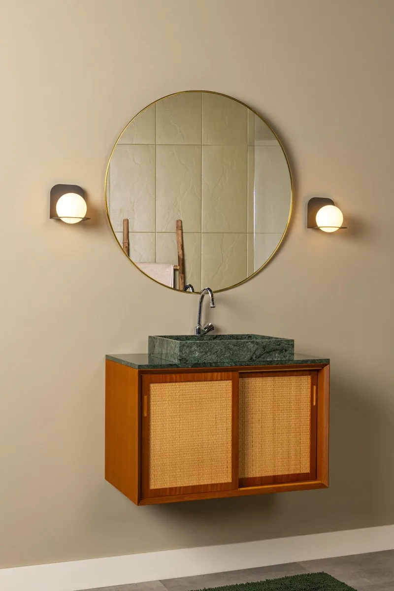 Lucide DAVY Wandlamp Badkamer 1xG9 33W - Zwart