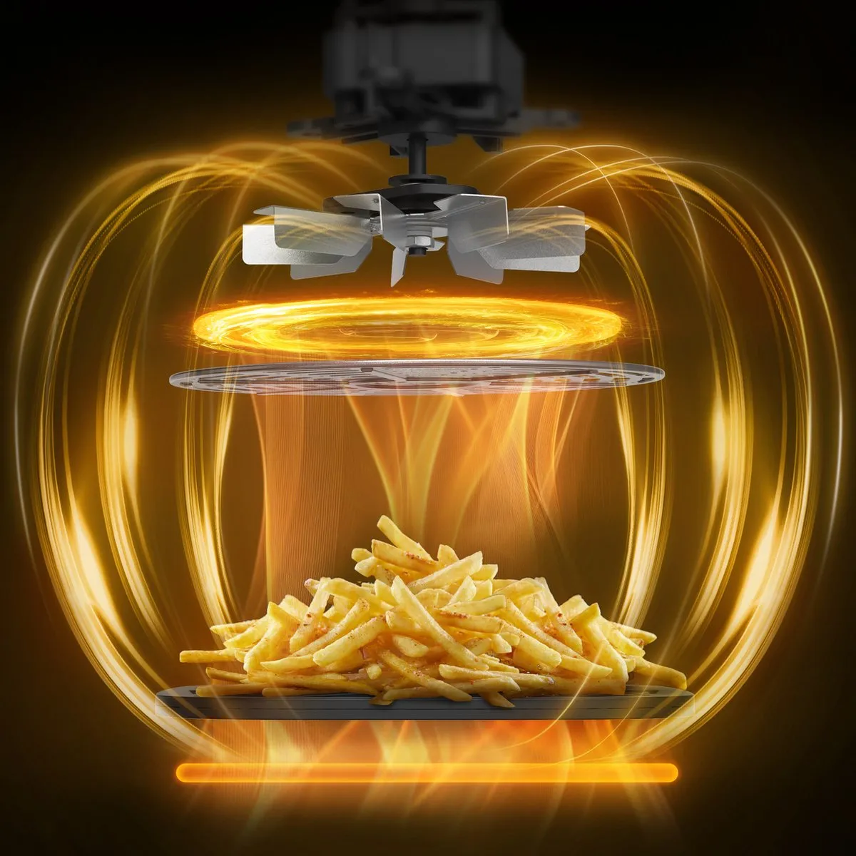 Moulinex Easy Fry Pizza AL4018 Airfryer 2200W - Zwart