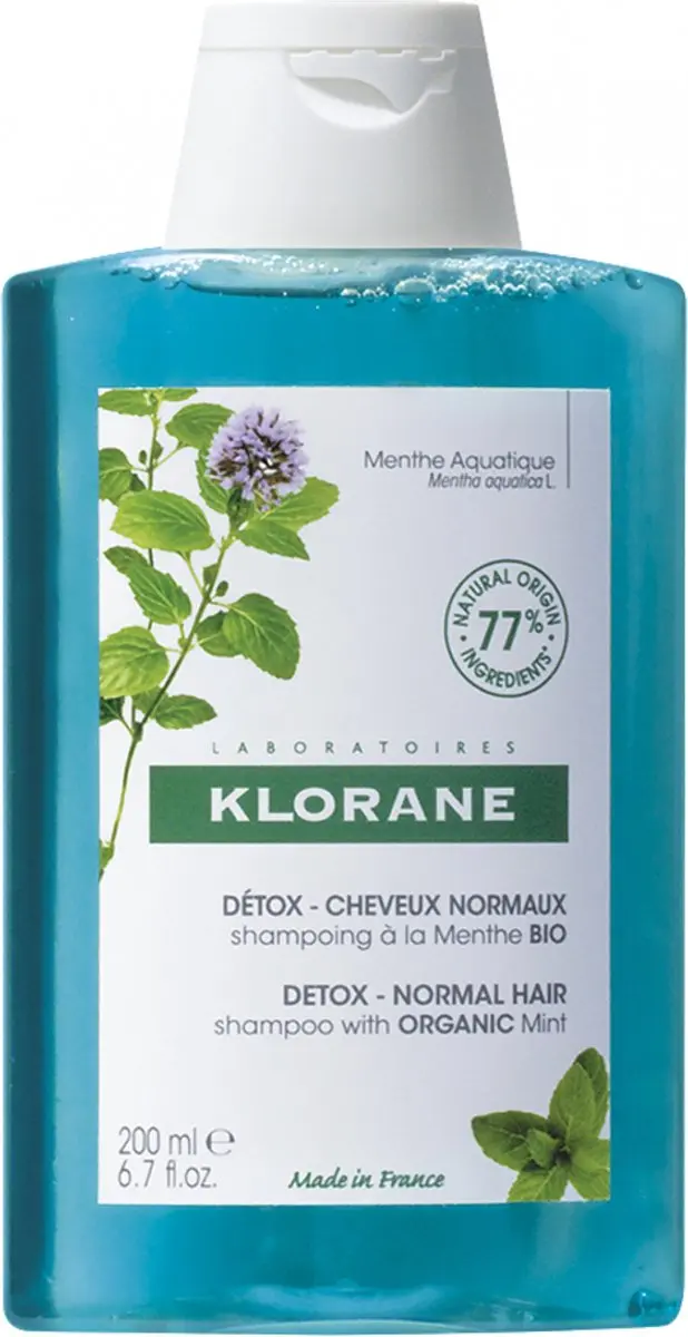 Klorane Haar Menthe Aquatique Detox Shampoo 200ml
