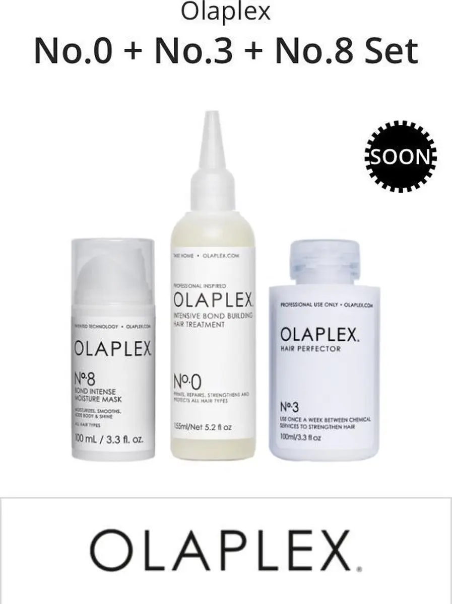 Olaplex No.0 No.3 No.8 Herstelset