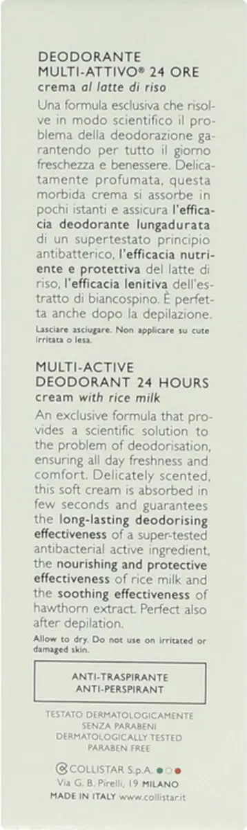 Collistar Multi-Active Deo Crème 24H 75ml