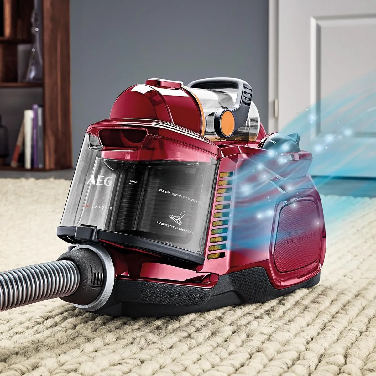 AEG LX7-2-CR-A Animal Edition Stofzuiger - 750W - 1.4L Chili Rood - afbeelding 6 van 6