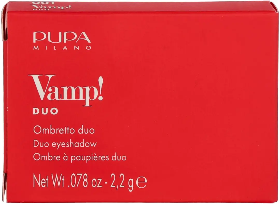 Pupa Milano Vamp! Compact Duo Oogschaduw 001 Rose Perlage - 2 Stuks