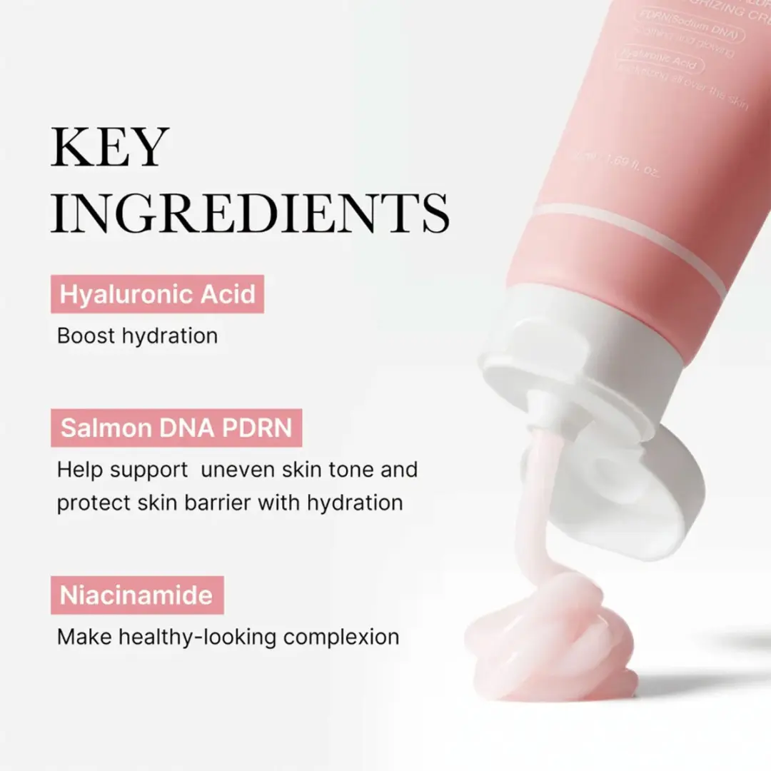 Medicube PDRN Hyaluron Moisturizing Cream 50ml - Roze