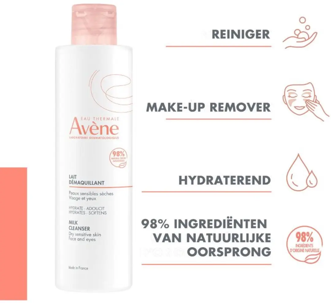 Avène Les Essentiels Reinigingsmelk 200ml