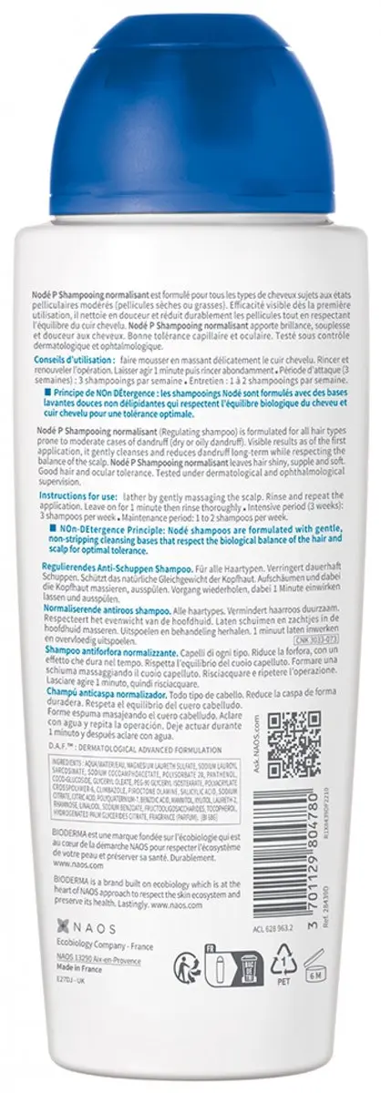 Bioderma Nodé P Antiroosshampoo 400ml