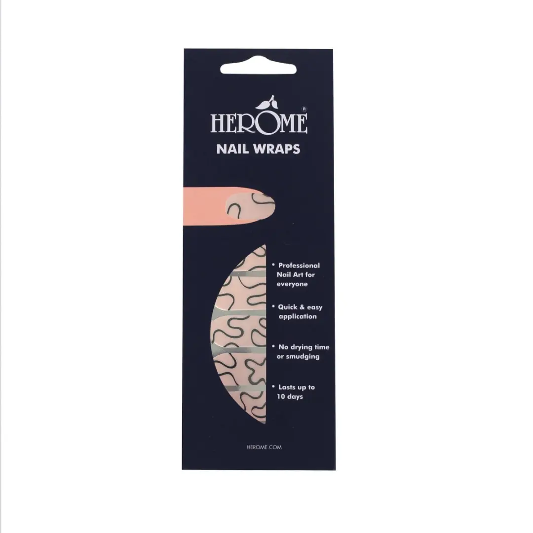 Herome Nail Wraps Nude Waves Nagelstickers