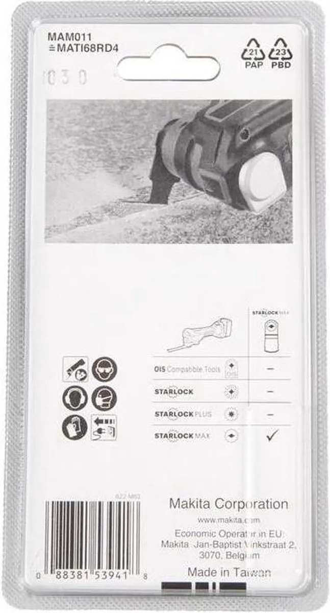 Makita Diamantsegmentzaagblad B-66519 - Roterend