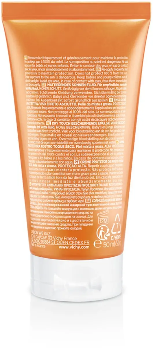 Vichy Capital Soleil SPF50 Zonnecrème Gezicht 50ml