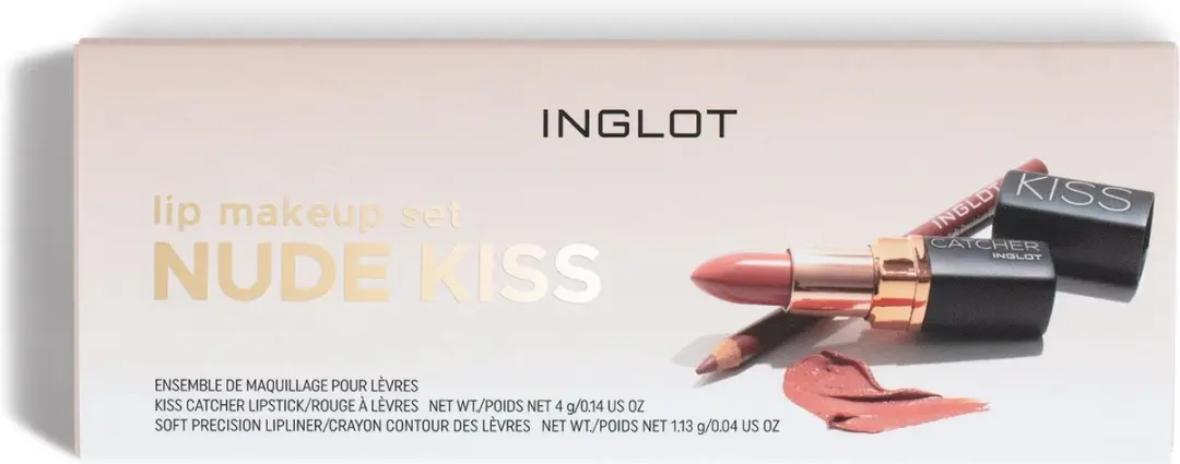 Inglot Lip Makeup Set Nude Kiss 01 - 4g