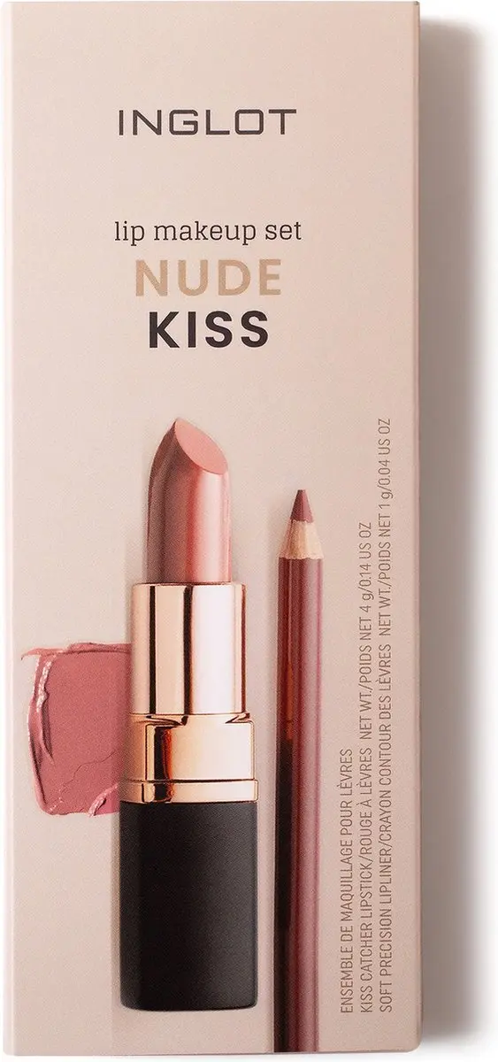 Inglot Lip Makeup Set Nude Kiss 01