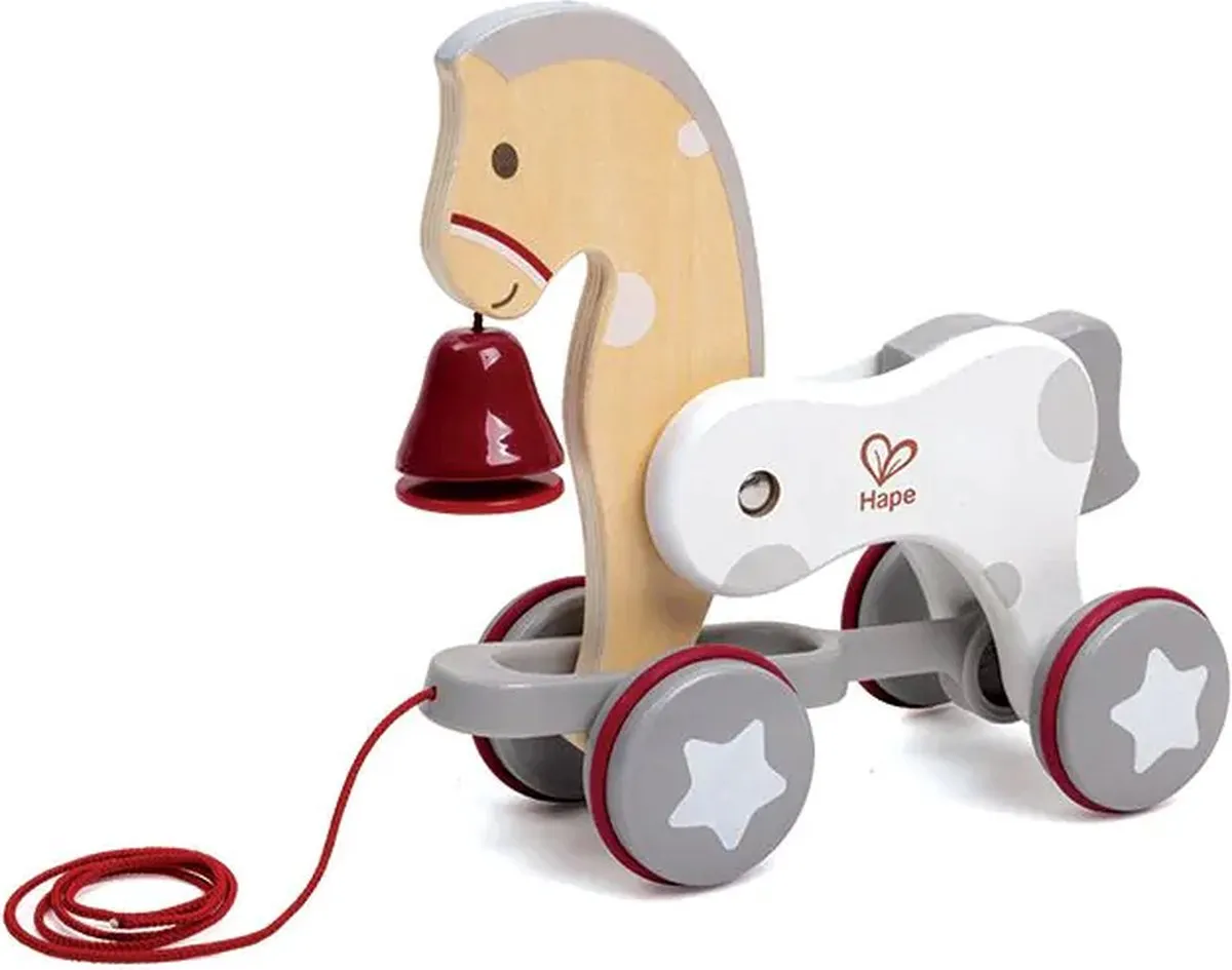 Hape Houten Trekdier Pony - 1 Stuk - afbeelding 6 van 6