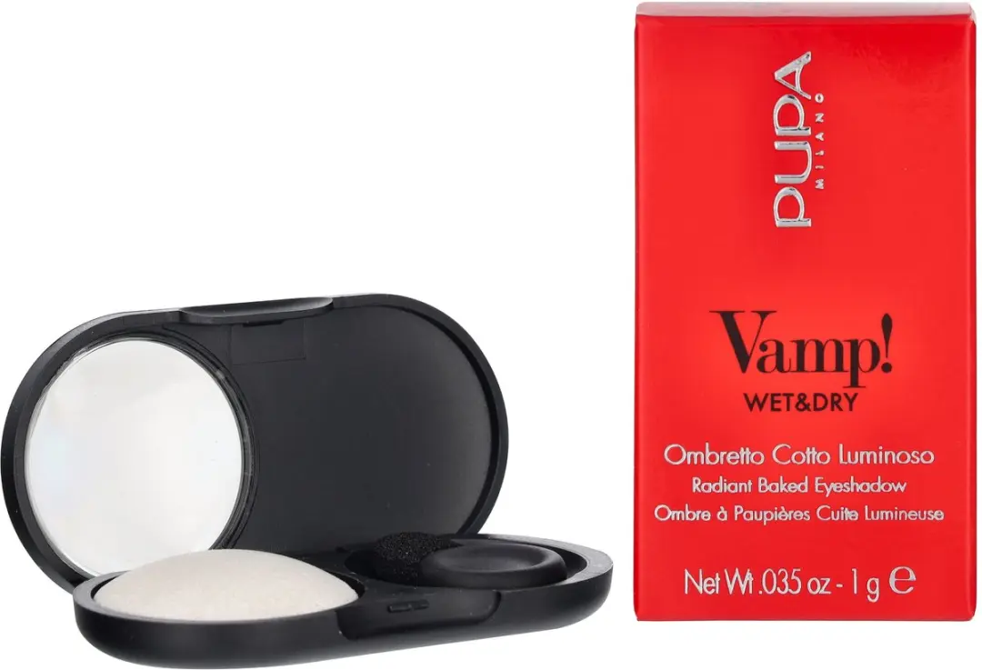 Pupa Milano Vamp! Wet & Dry Oogschaduw 401 White Snow - 1g