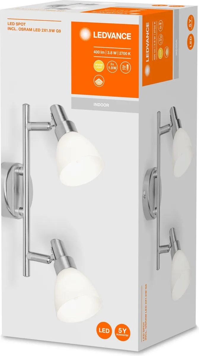 LEDVANCE LED Spot G9 2x2W