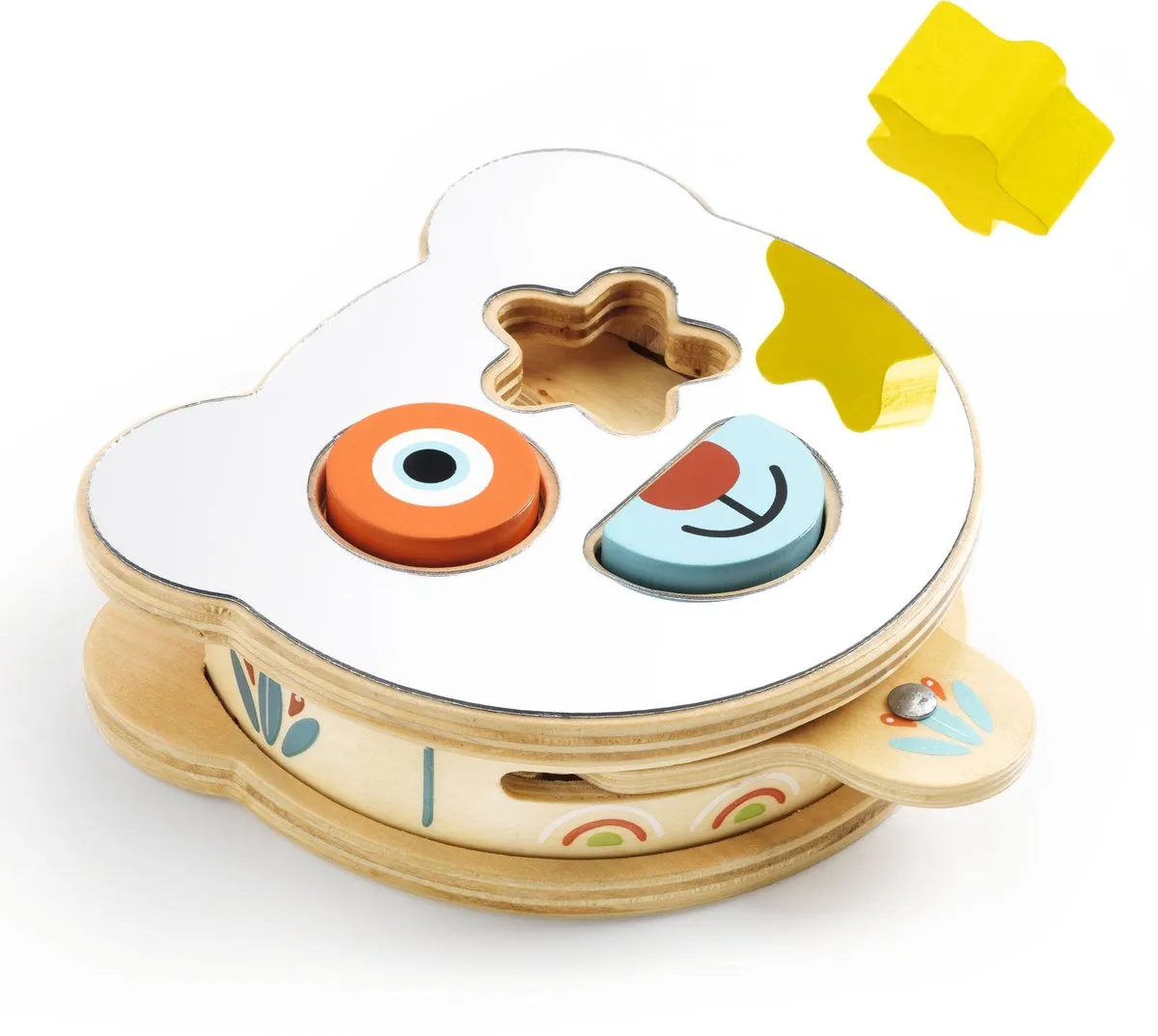 Djeco BabyBoomi Houten Vormendoos met Spiegel DJ06137