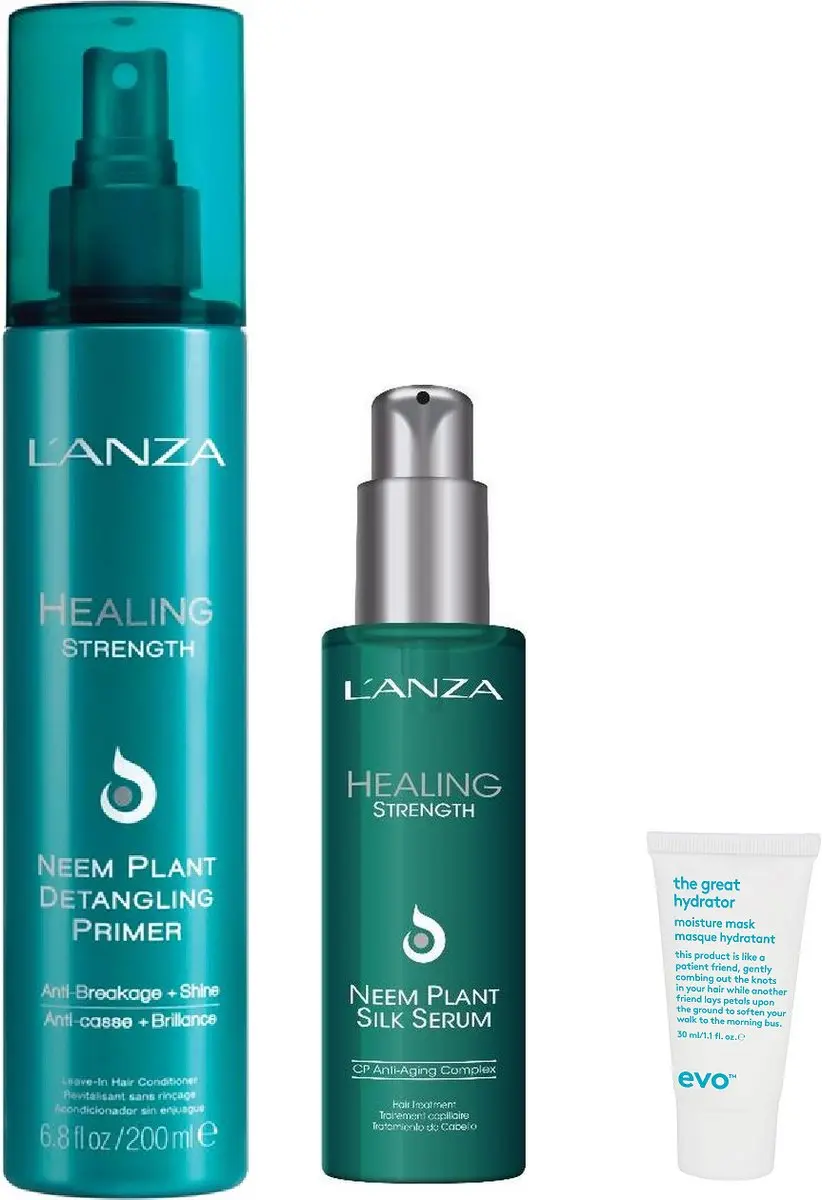L'Anza Healing Neem Plant Detangling Primer & Silk Serum