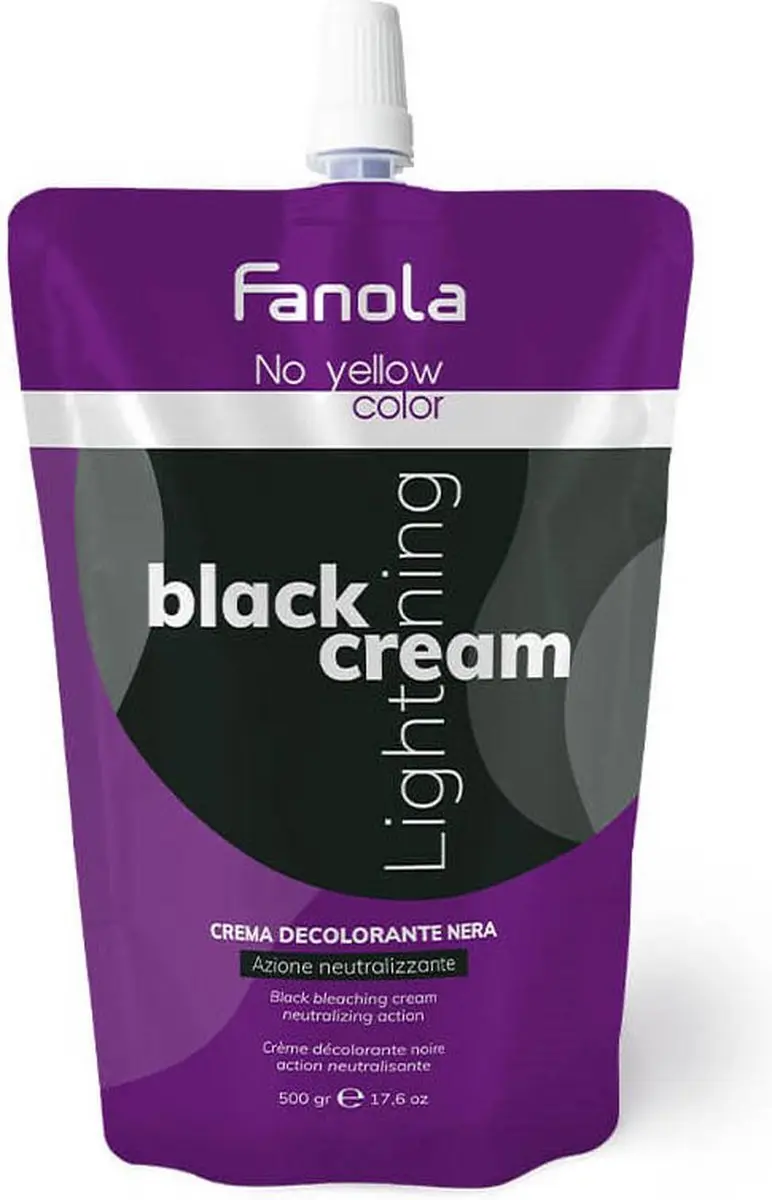 Fanola Crème No Yellow 500ml - Zwart