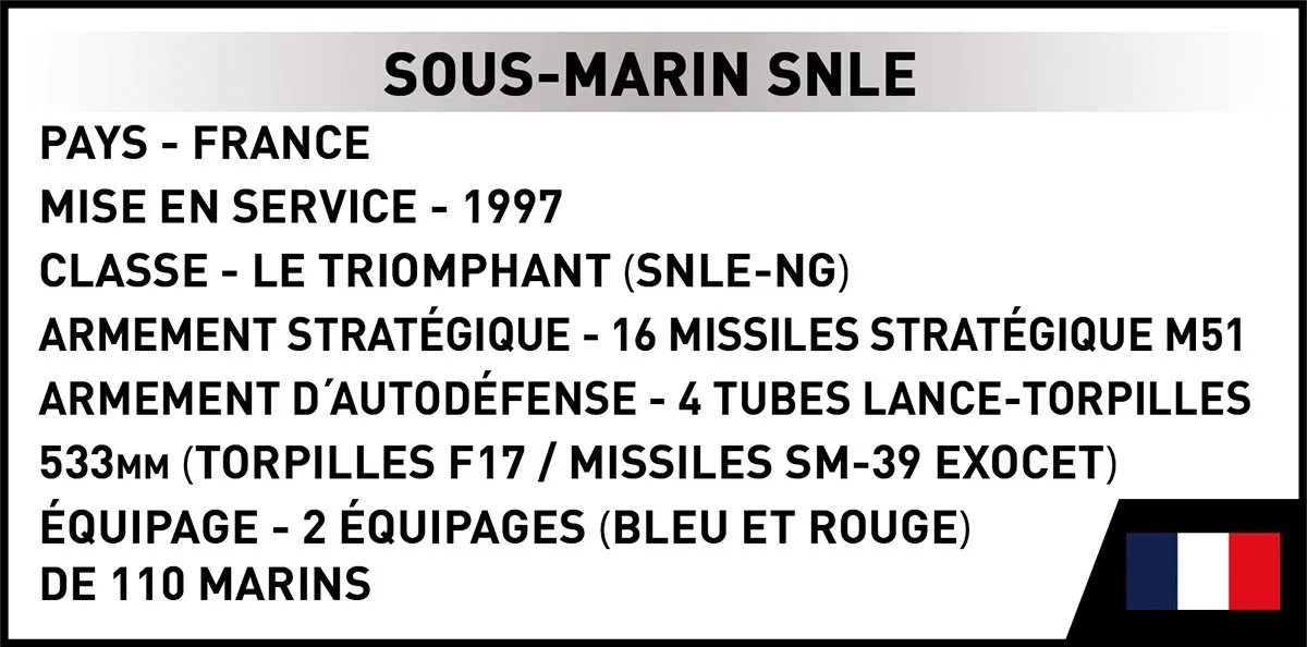 Cobi 4859 Sous Marin SNLE - 643 Stukken