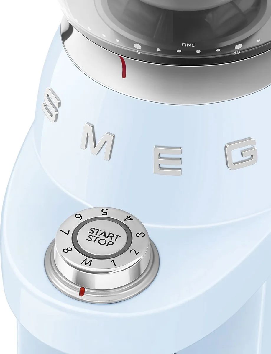 SMEG CGF03PBEU - Elektrische Koffiemolen - Jaren 50 - Pastelblauw