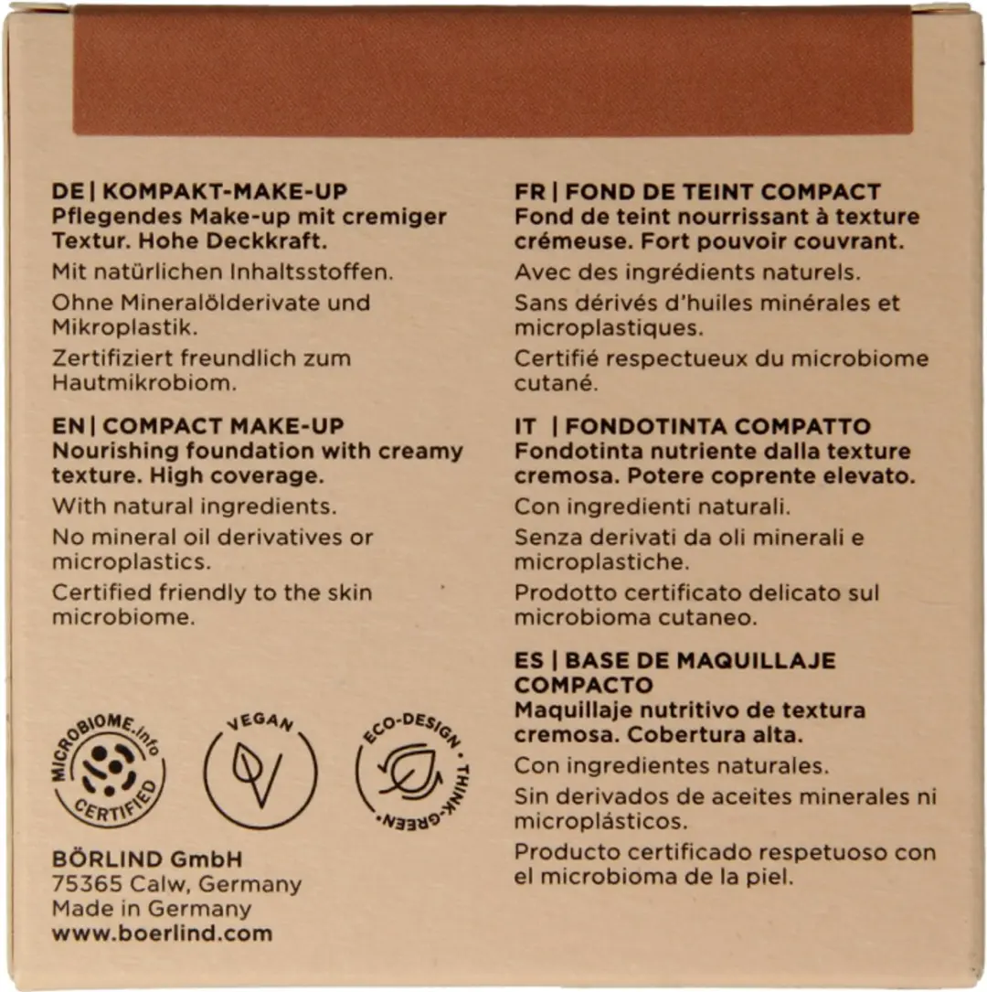 Annemarie Börlind Compact Make-Up Foundation Almond 10g
