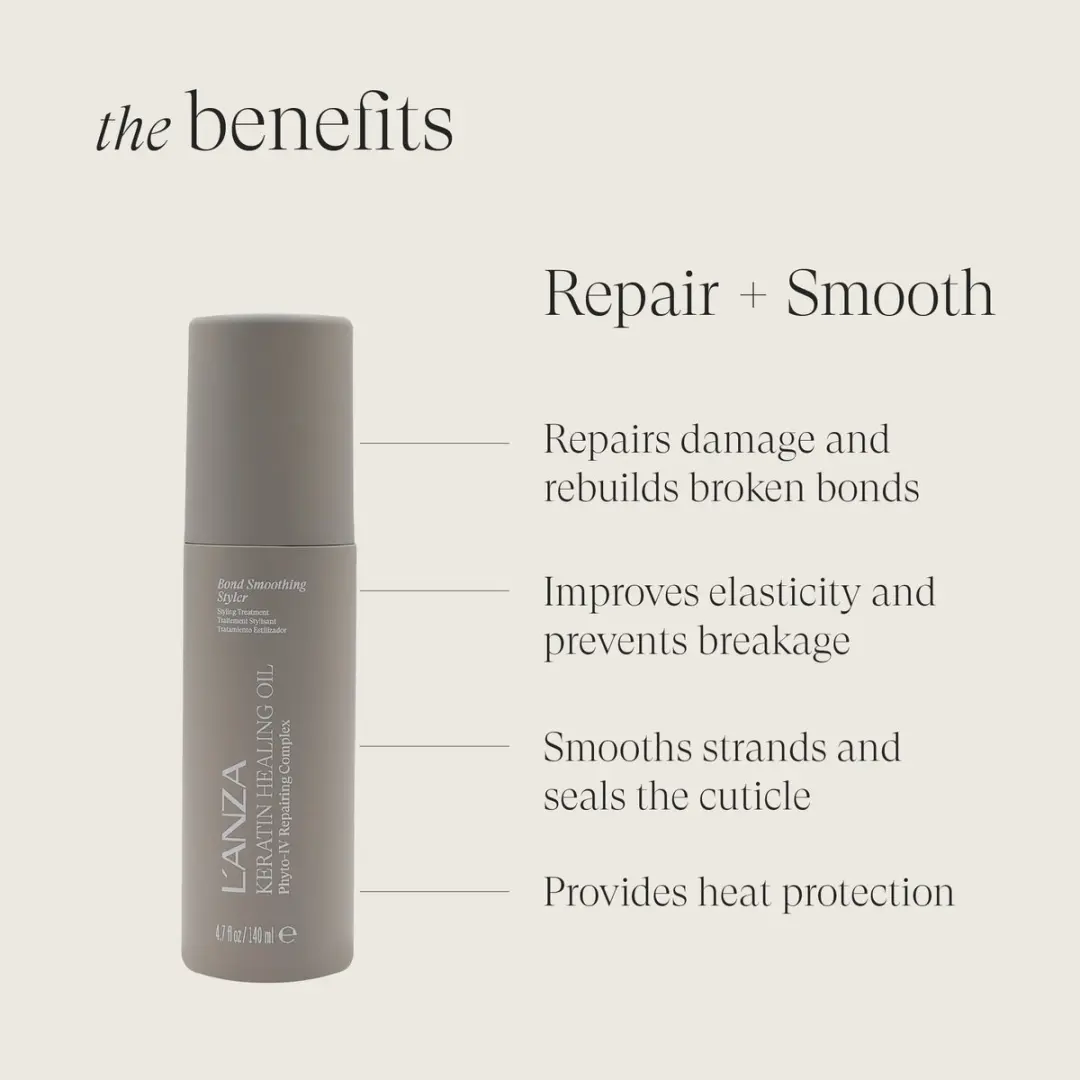L'anza Keratin Healing Oil Bond Smoothing Styler 140ml