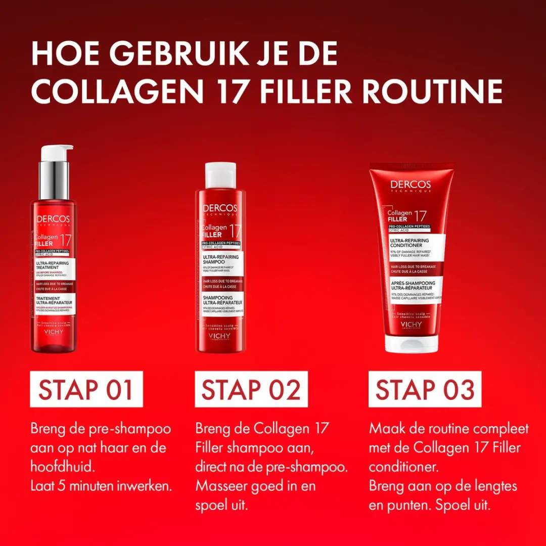 Vichy Dercos Collagen 17 Filler Shampoo 200ml - afbeelding 6 van 6
