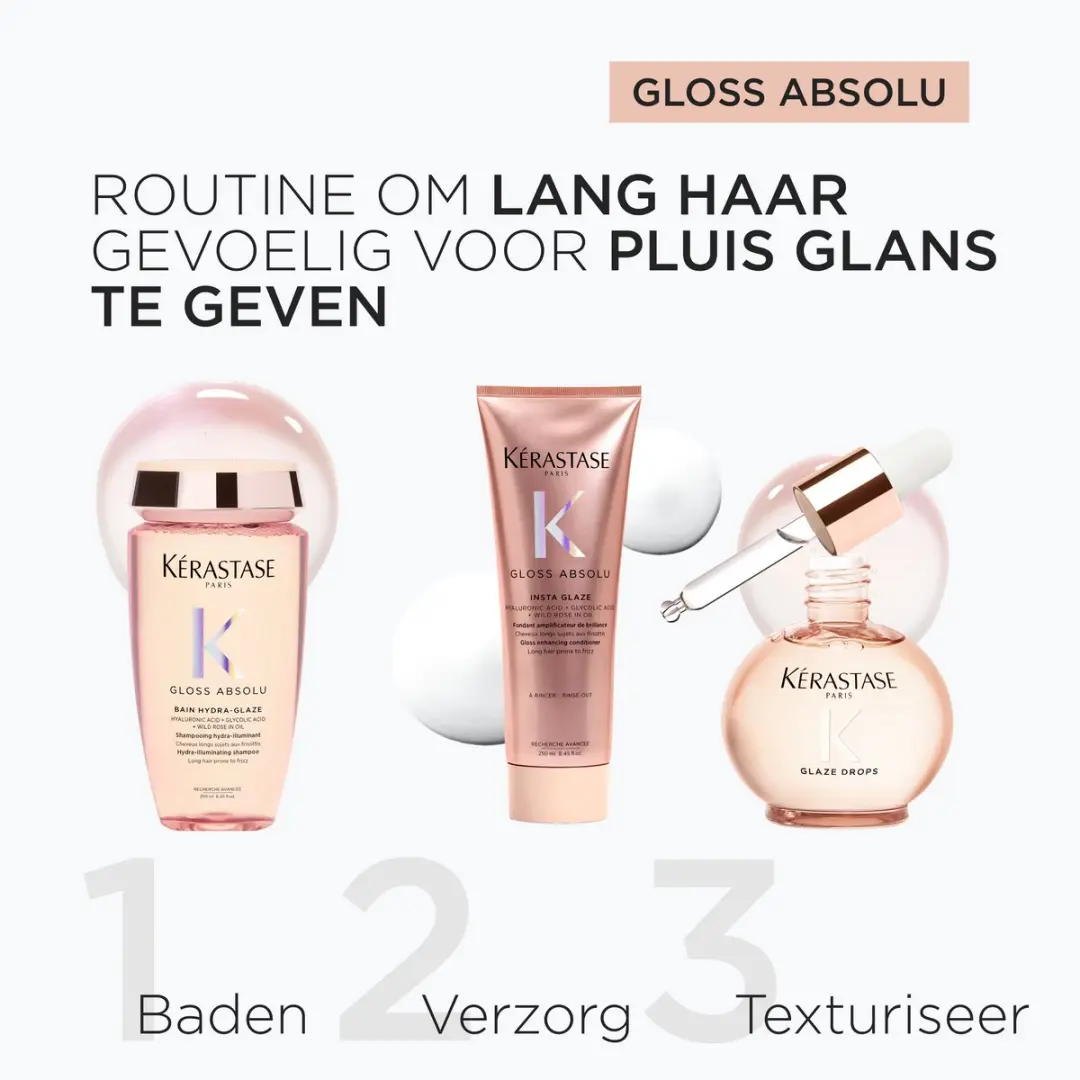 Kérastase Gloss Absolu Anti-Frizz Trio - 545ml