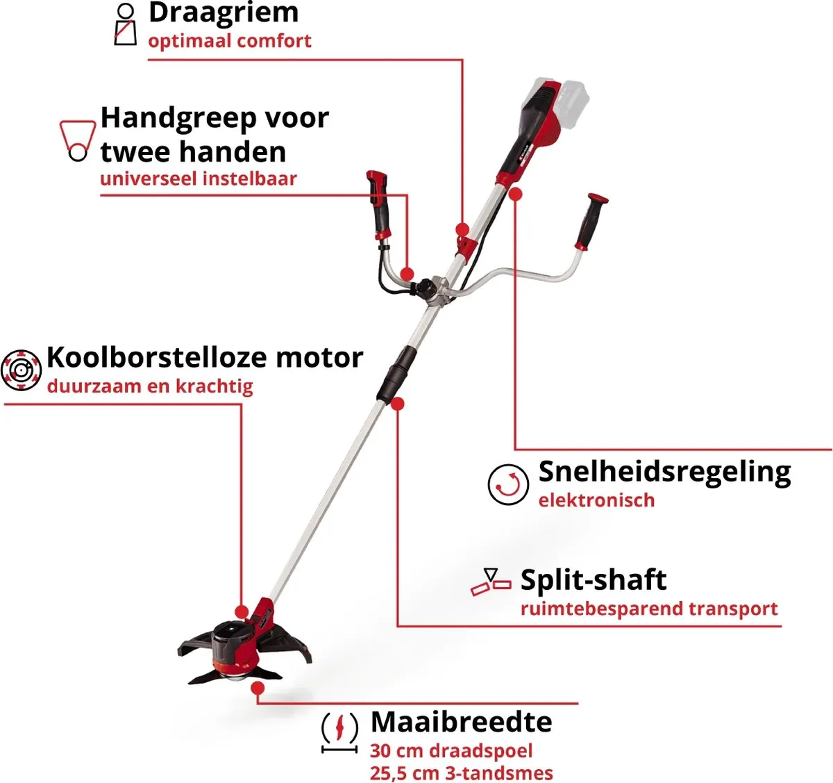 Einhell Accu Bosmaaier AGILLO 36/255 Li Solo - 36V - 30cm