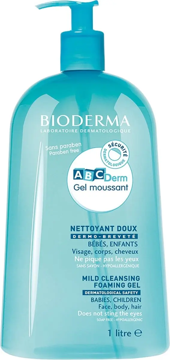 Bioderma ABCDerm Moussant Reinigingsgel 1L - afbeelding 6 van 6
