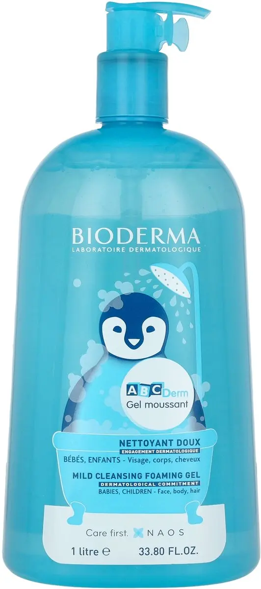 Bioderma ABCDerm Moussant Reinigingsgel 1L