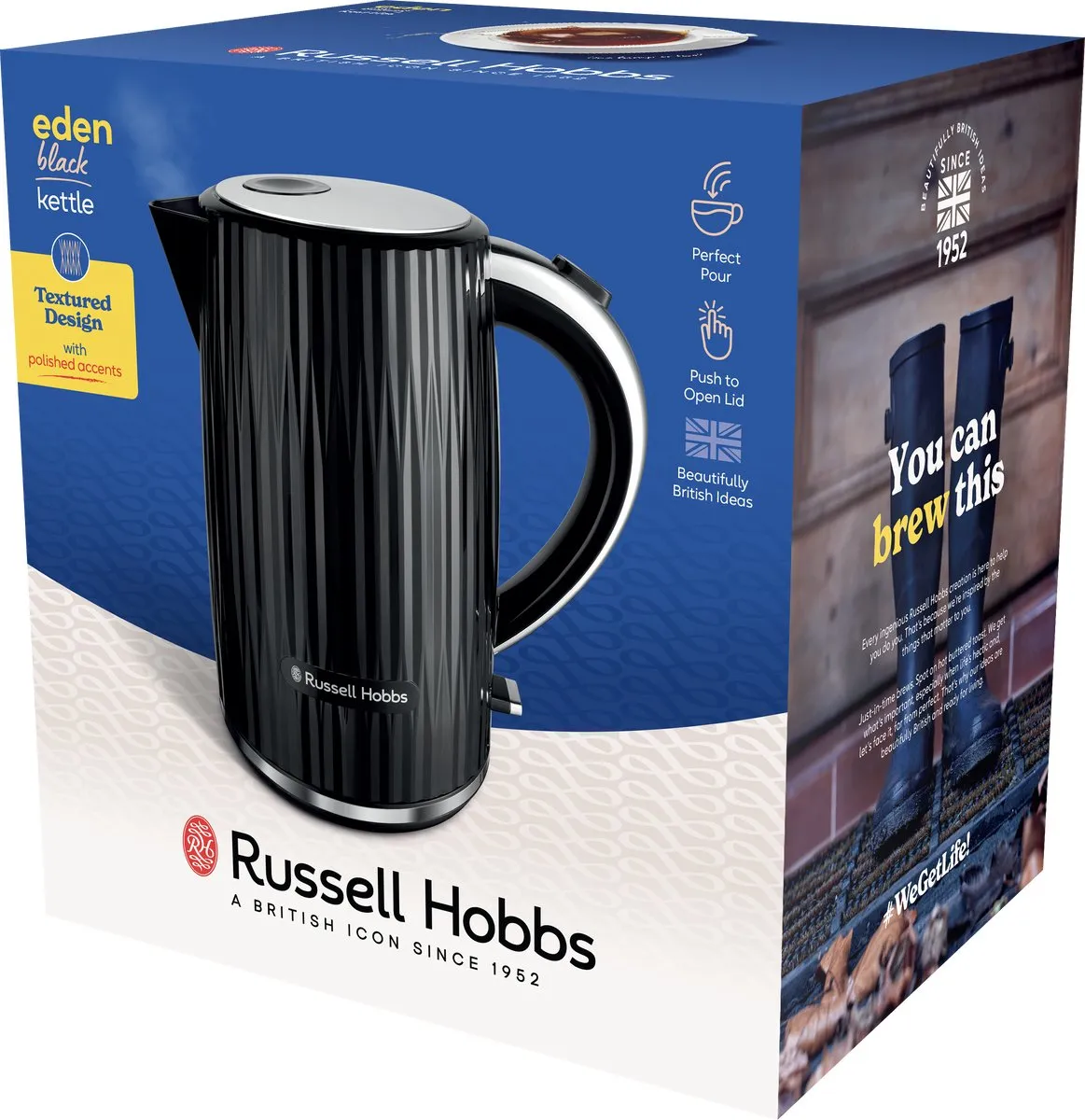 Russell Hobbs Eden Waterkoker 2400W 1.7L - Zwart - afbeelding 6 van 6