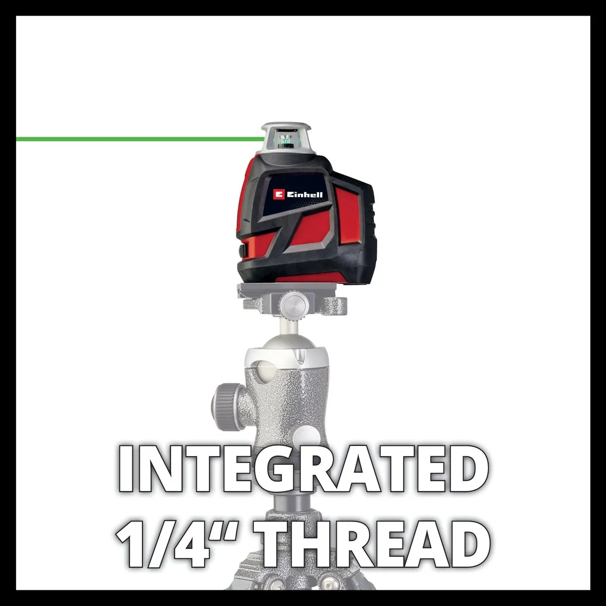 Einhell TE-LL 360 G Kruislijnlaser - 40m - Groene laser - Rood/Zwart