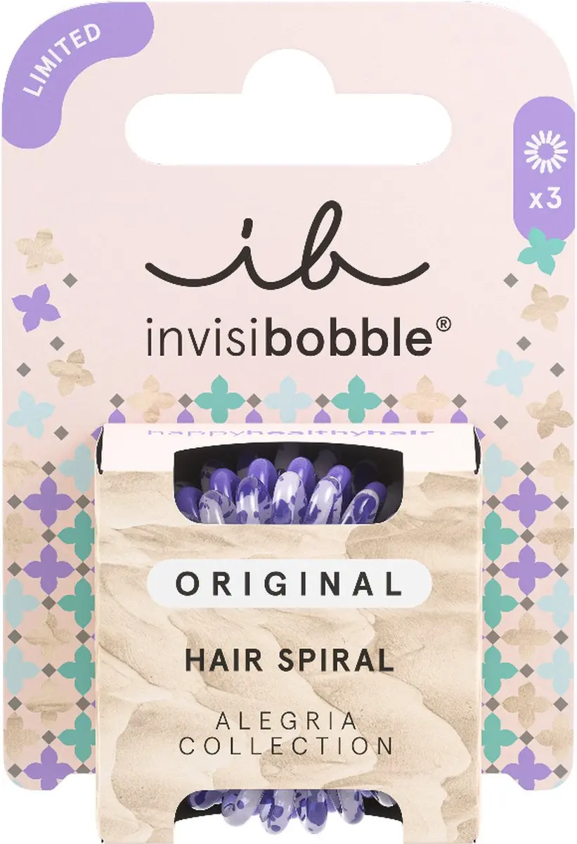 Invisibobble Original Alegria 3 Stuks - Paars/Wit