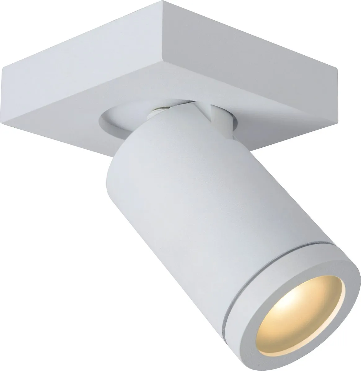 Lucide Taylor Plafondspot LED GU10 5W 2200K/3000K - IP44 Wit