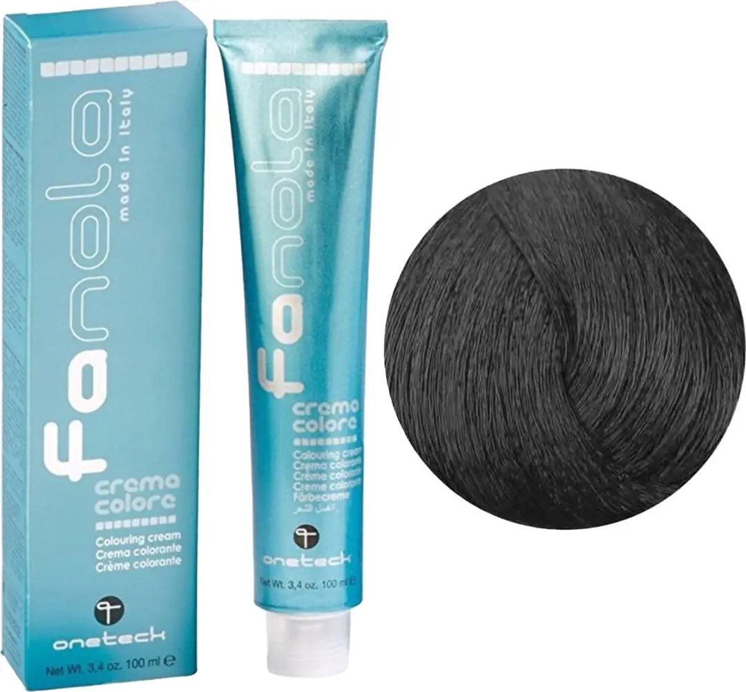 Fanola Professional Haarverf 1.0 Black 150ml