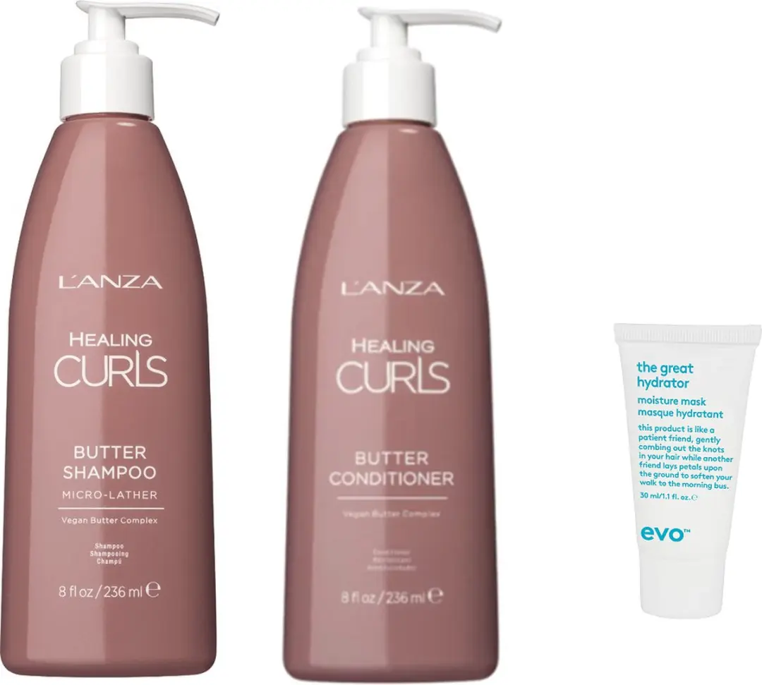 L'anza Healing Curls Butter Shampoo & Conditioner Duo