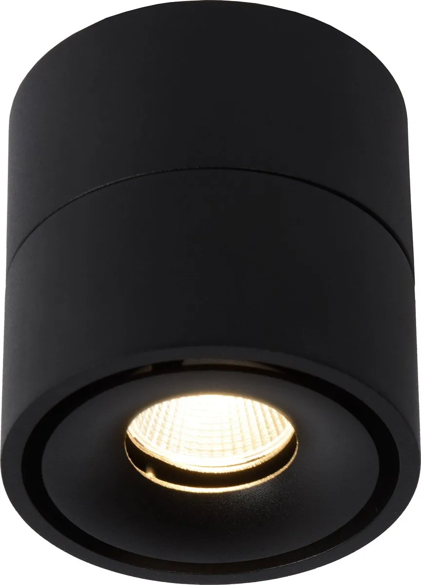 Lucide Yumiko Plafondspot - Ø7,8cm LED 10W 2700K Zwart