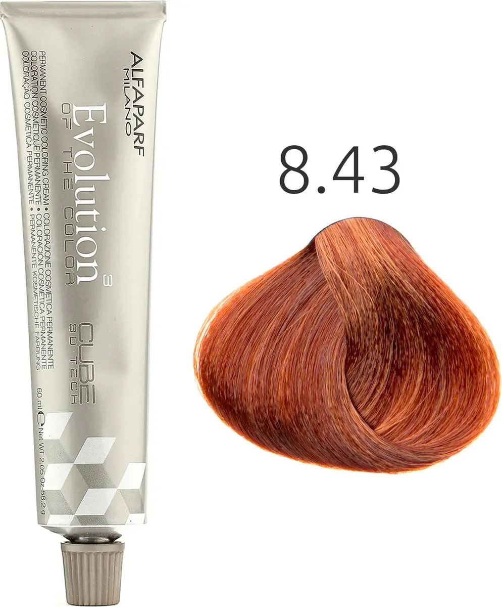 Alfaparf Milano Evolution of the Color 8.34 - 60ml - Zwart