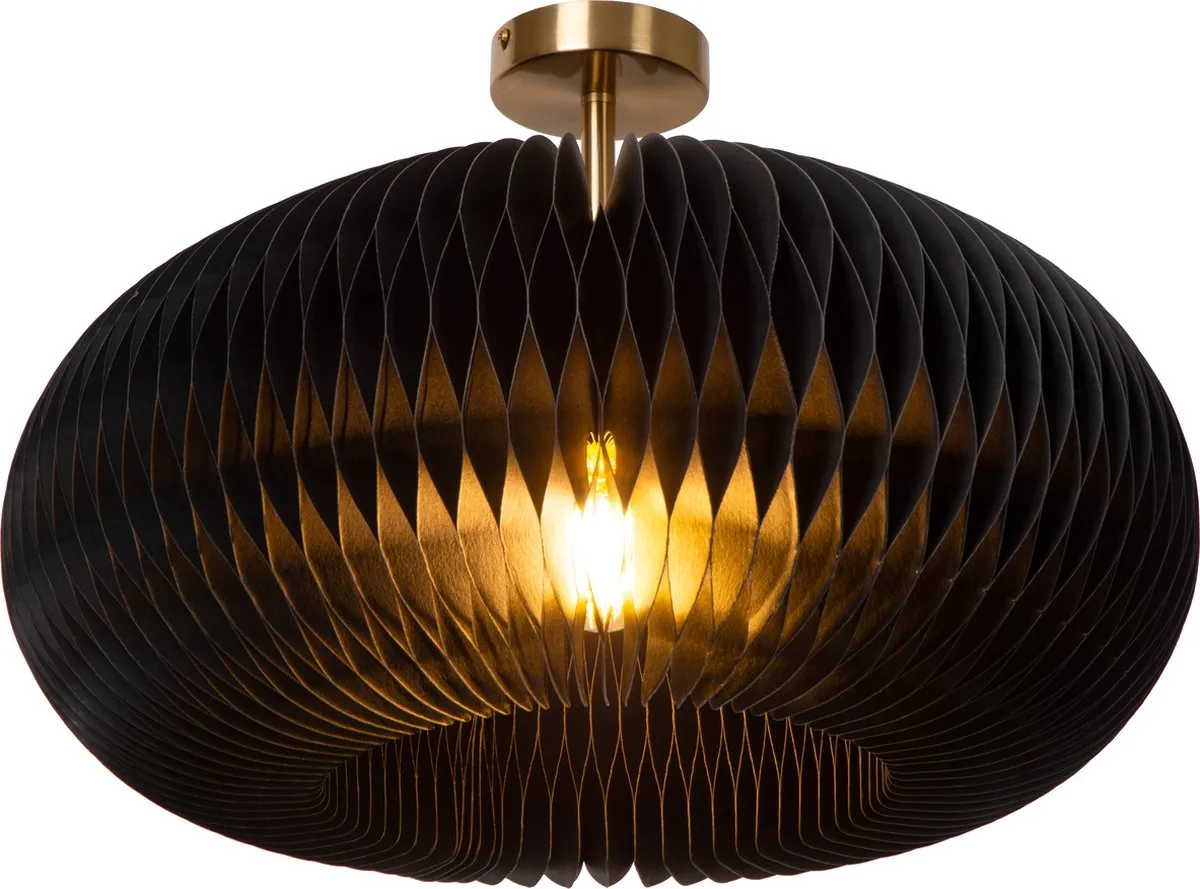 Lucide Armoni Plafondlamp Ø52cm - 1xE27 Zwart