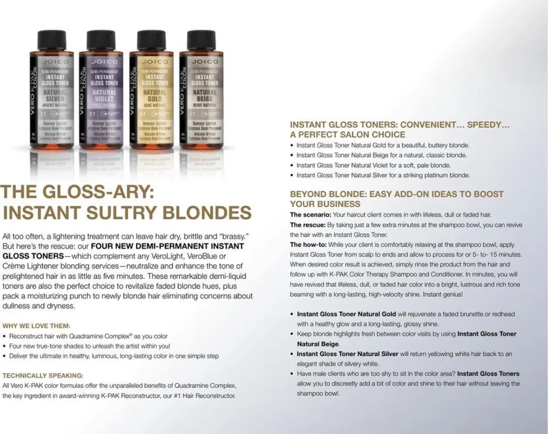 Joico Vero K-Pak Instant Gloss Toner Natural Violet