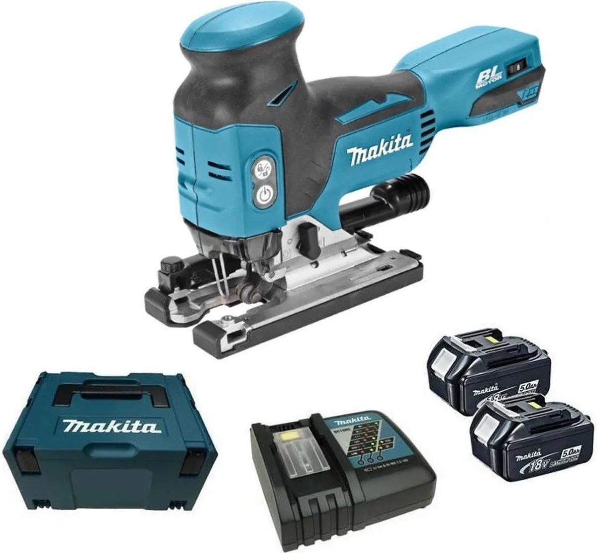 Makita DJV181RTJ Accu Decoupeerzaag 18V - 2x accu 5.0Ah