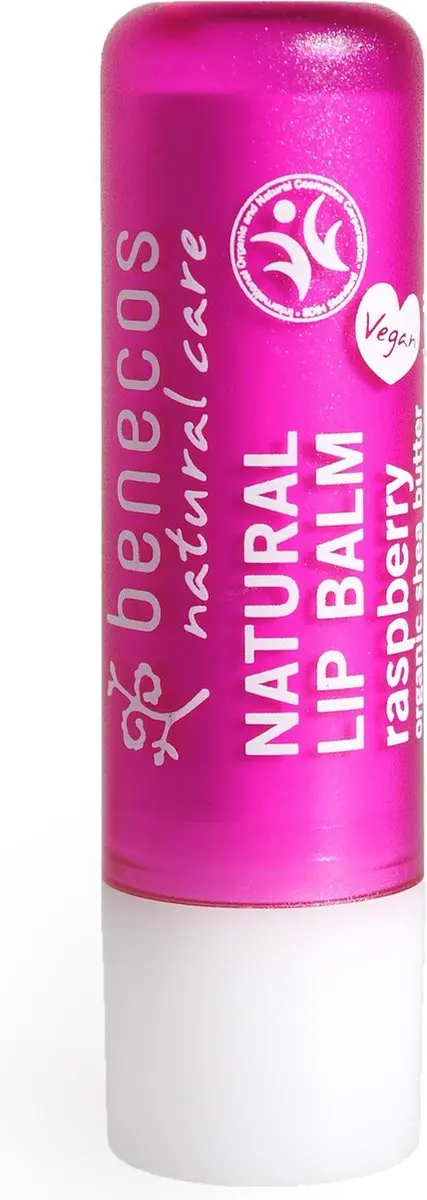 Benecos Lipbalm Natural Raspberry - 4.7ml - Roze