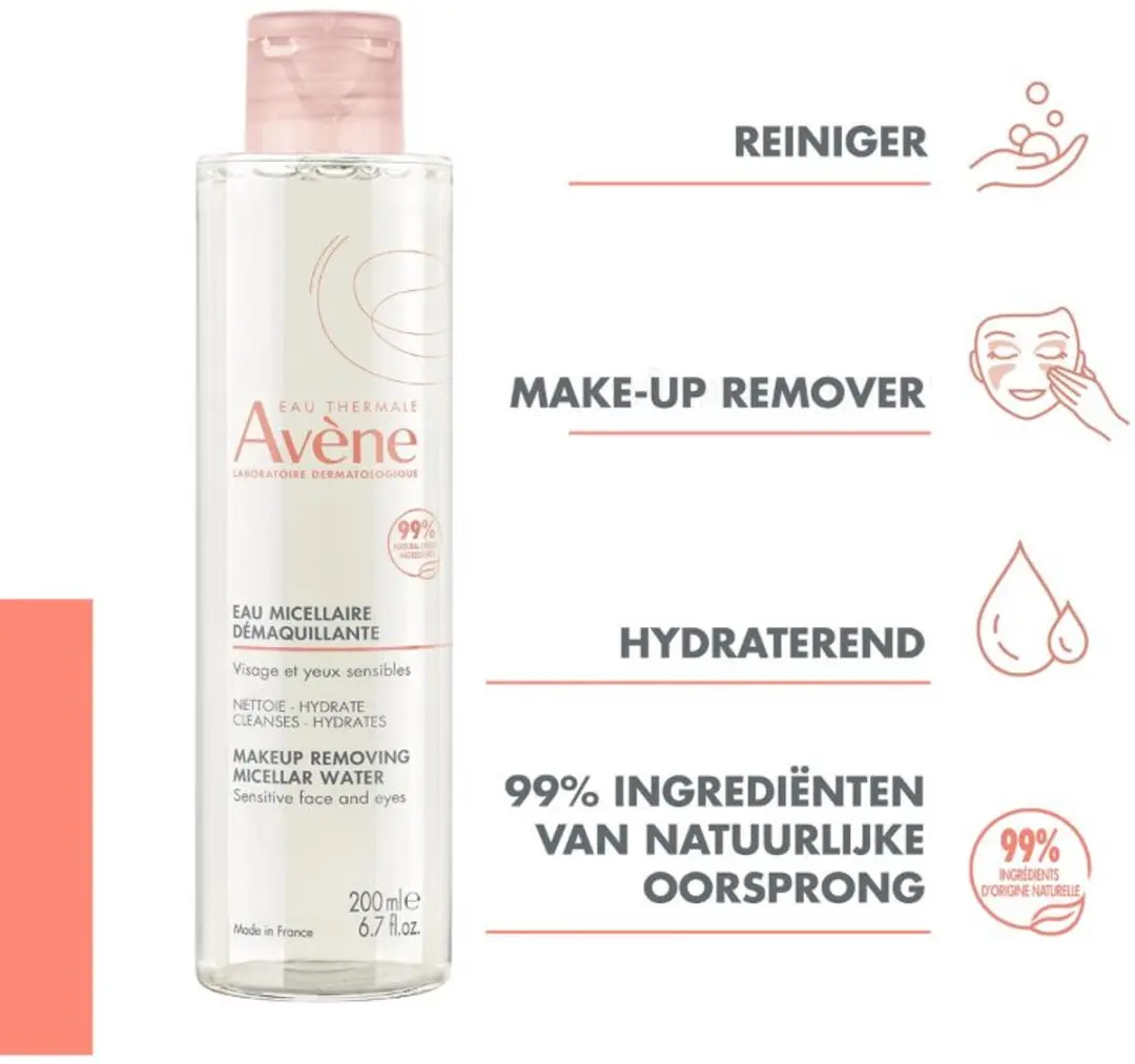 Avène Les Essentiels Micellair Reinigingswater 100ml - 100 Stuks