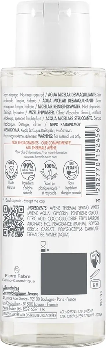 Avène Les Essentiels Micellair Reinigingswater 100ml - 100 Stuks