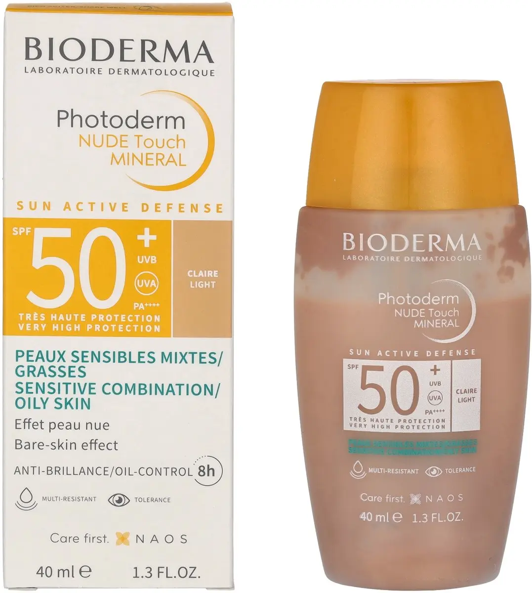 Bioderma Photoderm Nude Clair Zonnecrème 40ml