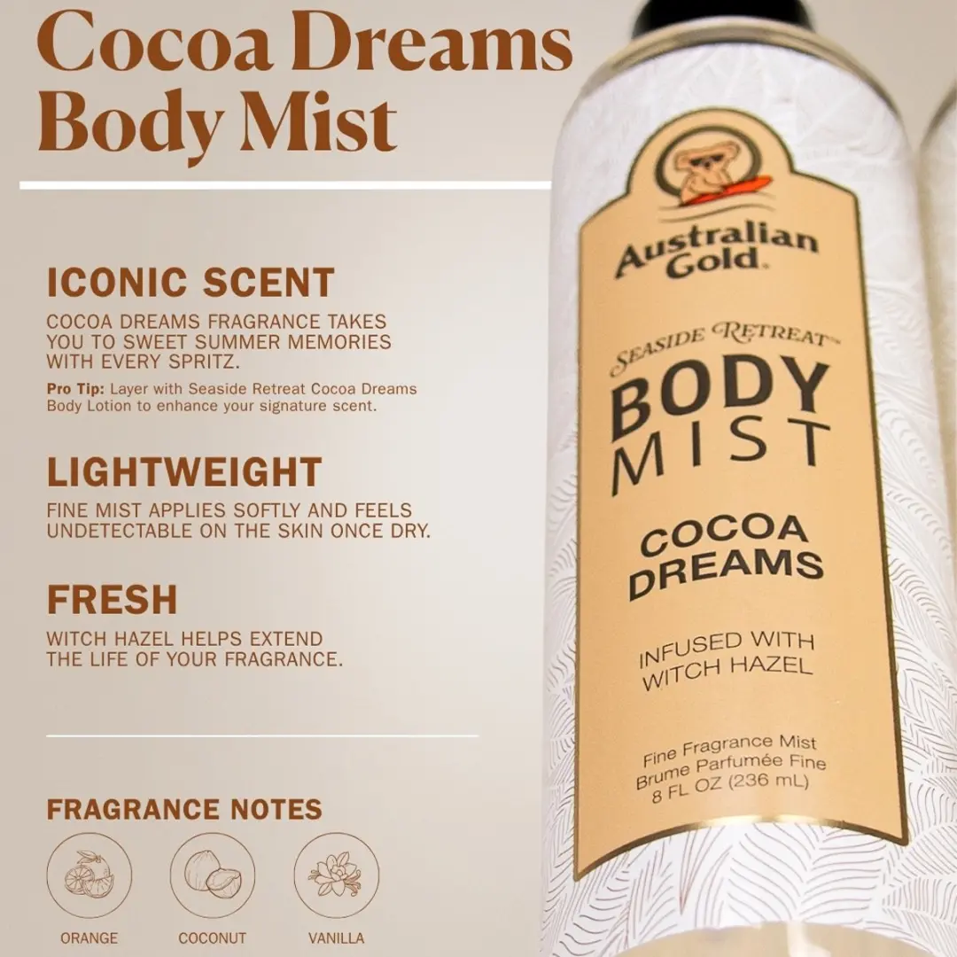 Australian Gold Cocoa Dreams Body Mist 236ml