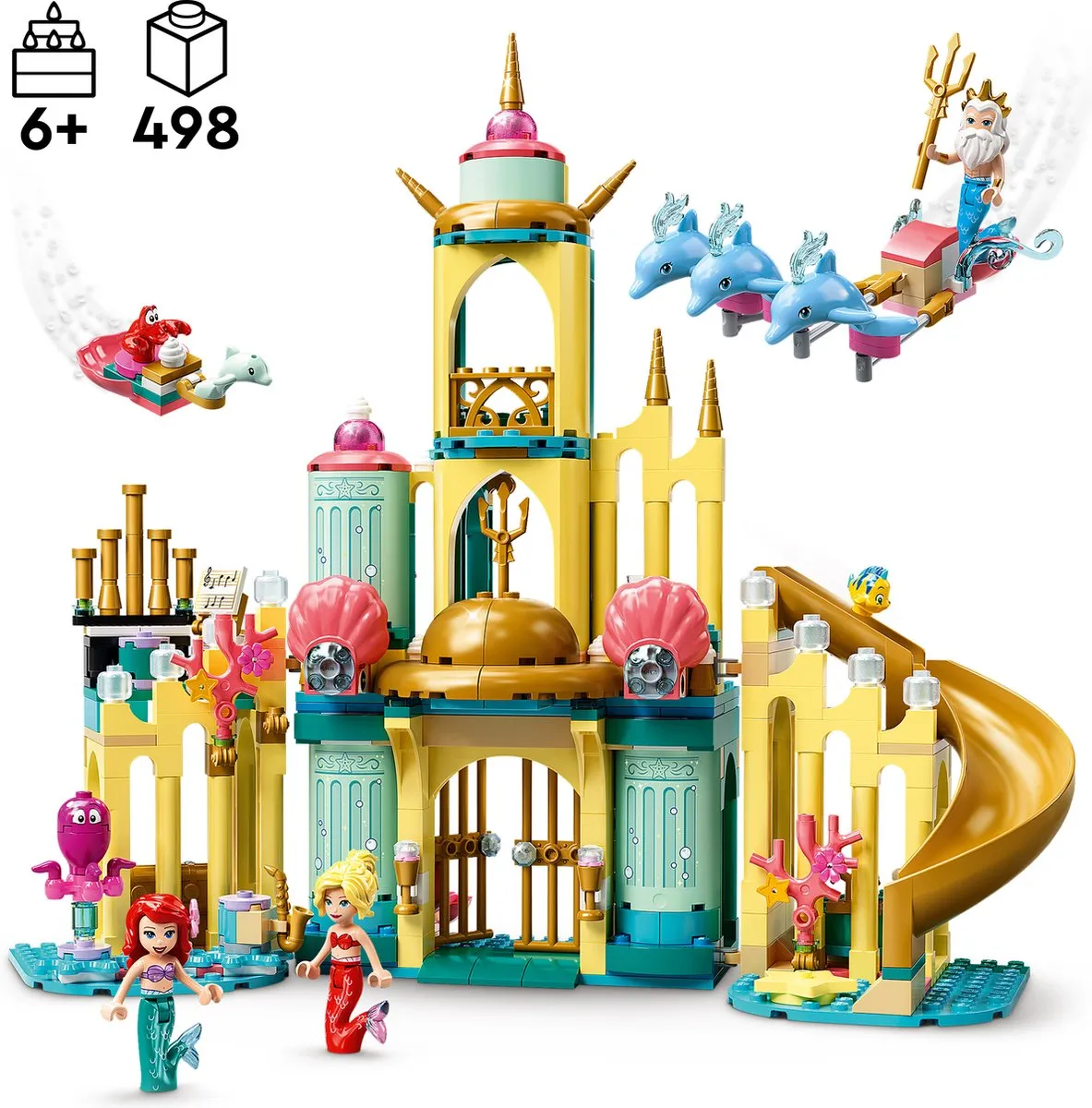 LEGO Disney Ariëls Onderwaterpaleis 43207 - 498 Stukken - afbeelding 5 van 6
