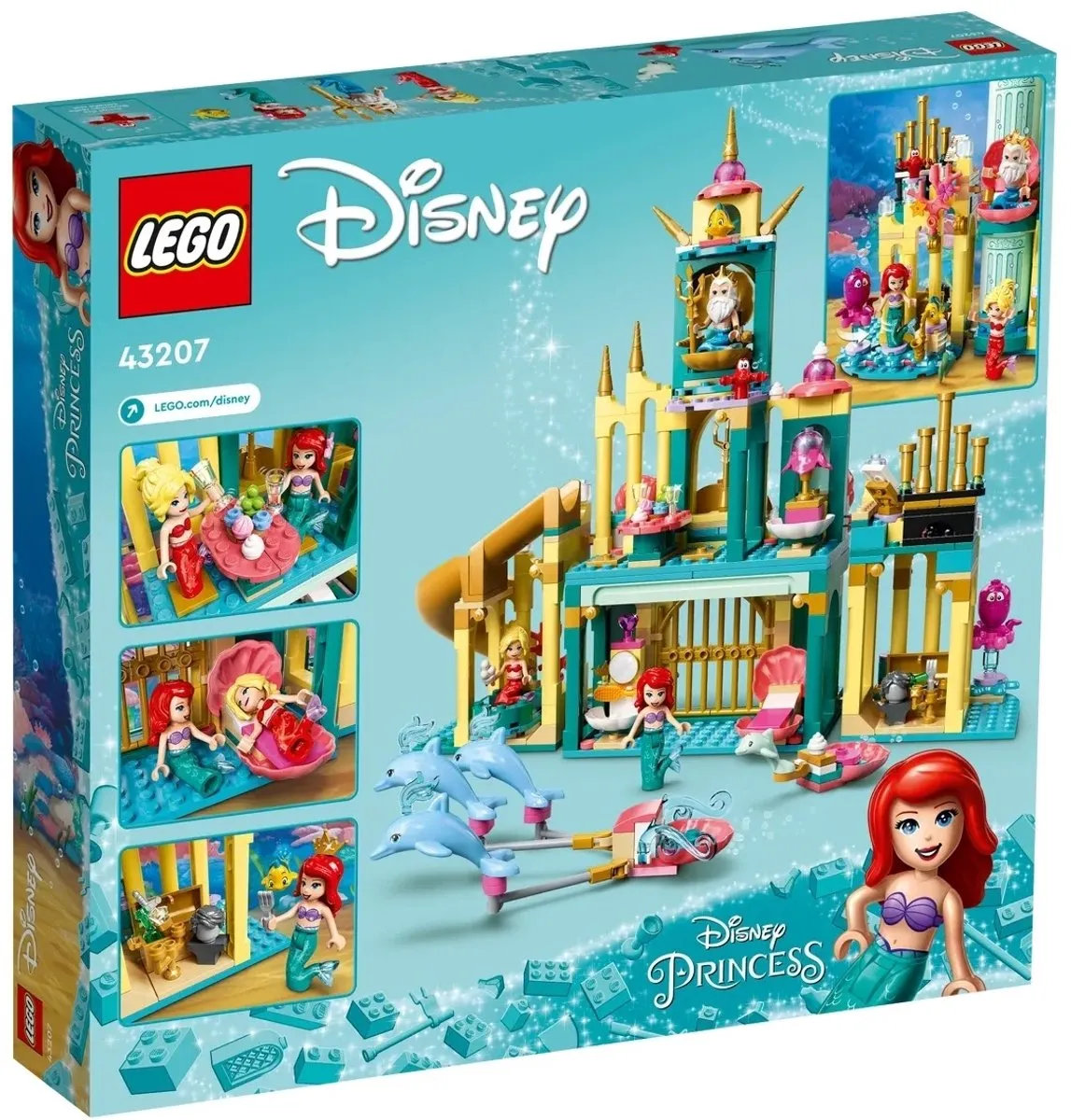 LEGO Disney Ariëls Onderwaterpaleis 43207 - 498 Stukken - afbeelding 3 van 6