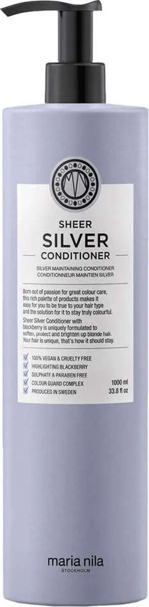 Maria Nila Sheer Silver Conditioner 1000ml - afbeelding 6 van 6